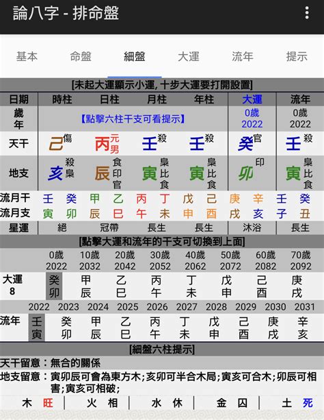 四柱推命 大運|【四柱推命】命式表自動計算（命式の見方）【無料占い鑑定 / 分。